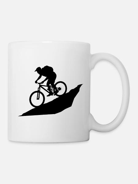 Mountain biking, mountain biking and mountains - Mug - white
