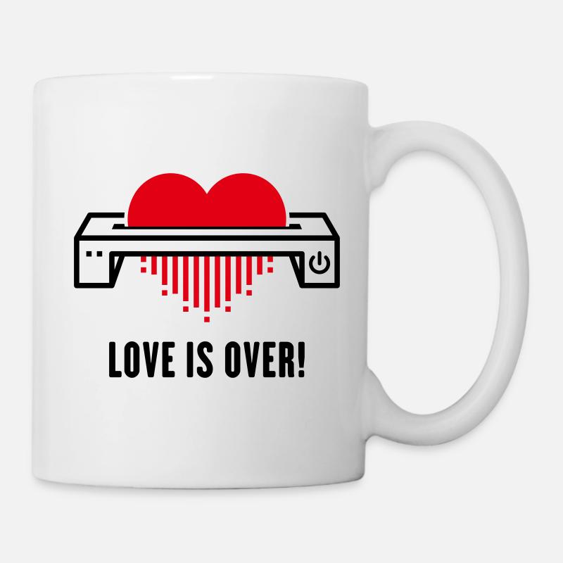 L’amour est fini ! (Amour / Séparation / Divorce) - Mug blanc - blanc