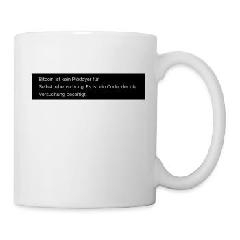 Bitcoin fixes this - Mug - white - Right