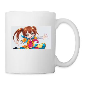 Ein niedliches manga maedchen - Tasse - Weiß - Rechts
