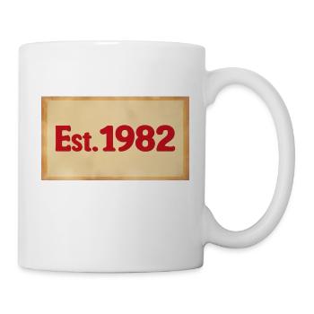 Est. 1982 - Tasse - Weiß - Rechts