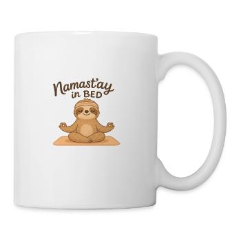 20250605 0744 Yoga Sloth Relaxation simple - Mug - white - Right