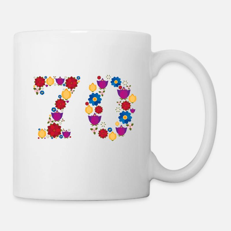 Flowers 70 - Mug - white