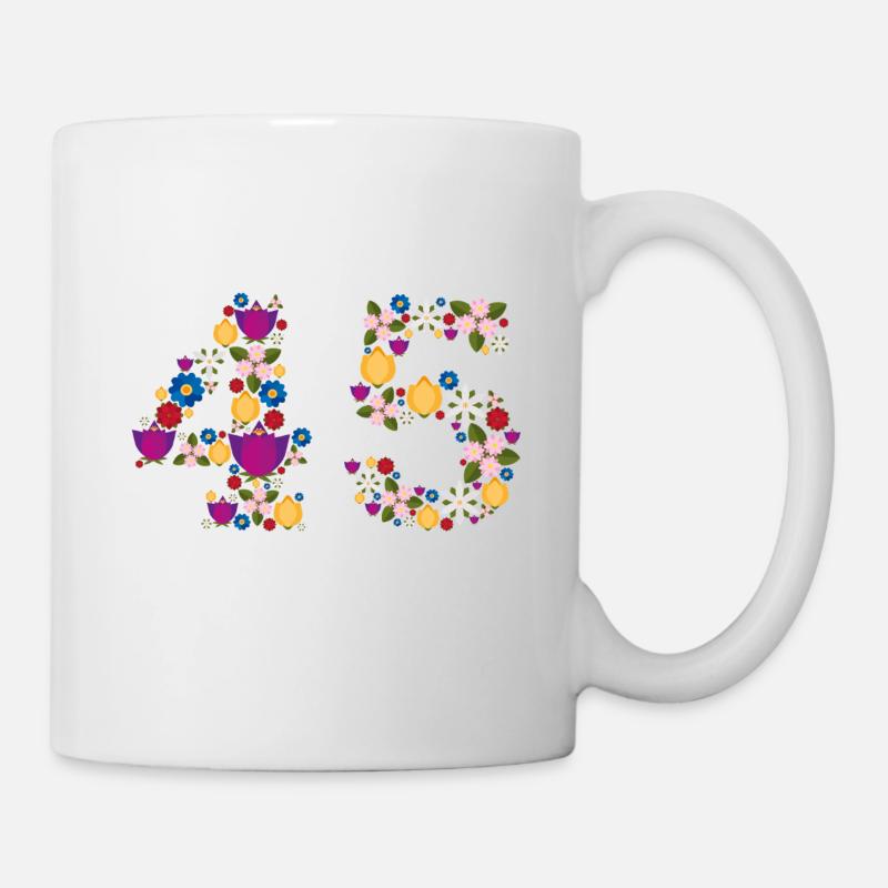 Flowers 45 - Tasse - Weiß