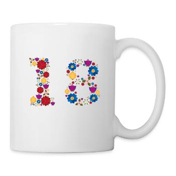 Fleurs 18 - Mug blanc - blanc - Droite