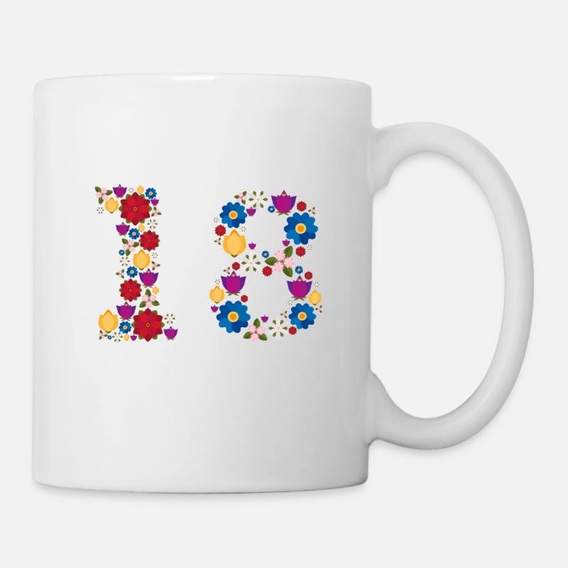 Flowers 18 - Tasse - Weiß