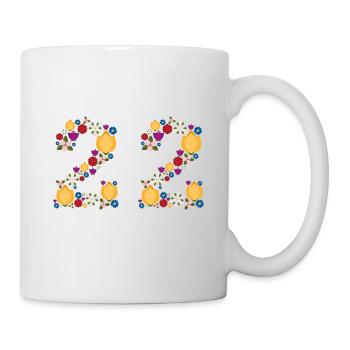 Flowers 22 - Tasse - Weiß - Rechts