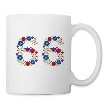 Fleurs 66 - Mug blanc - blanc - Droite