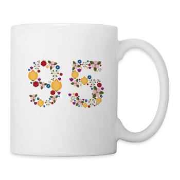Fleurs 95 - Mug blanc - blanc - Droite