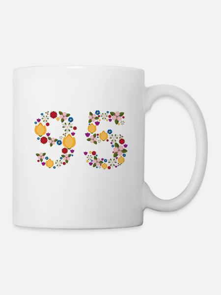 Flowers 95 - Tasse - Weiß