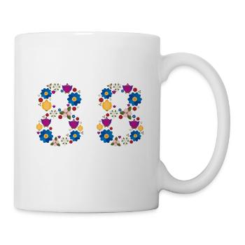 Flowers 88 - Tasse - Weiß - Rechts
