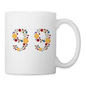 Fleurs 99 - Mug blanc - blanc - Droite