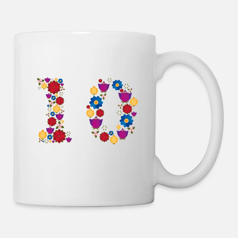 Flowers 10 - Tasse - Weiß