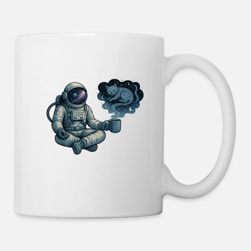Kosmische Kaffeepause - Tasse - Weiß