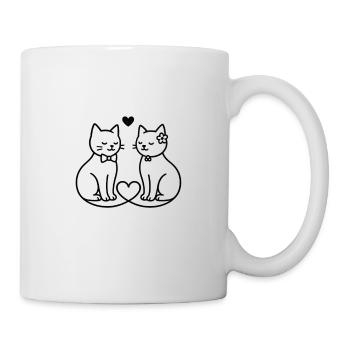 Queue d’amour - Mug blanc - blanc - Droite