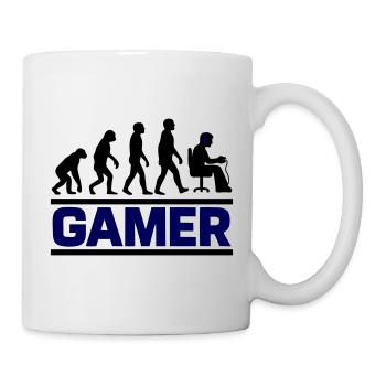 Gamer Evolution Geek Gaming - Tasse - Weiß - Rechts
