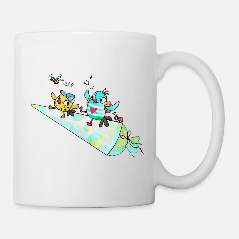 Hurra ich bin ein Schulkind! - Tasse - Weiß