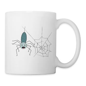 Spinnfried die Spinne - Tasse - Weiß - Rechts