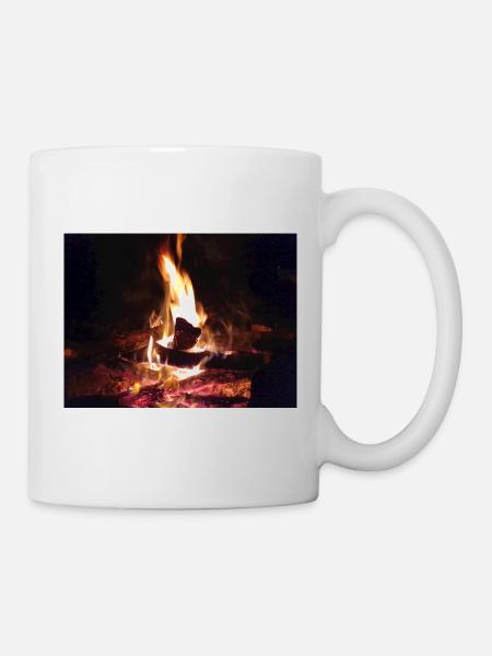 Lagerfeuer Abendteuer - Tasse - Weiß