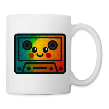WPAP Polygon Kawaii Baby Spielzeug Musikkassette - Tasse - Weiß - Rechts