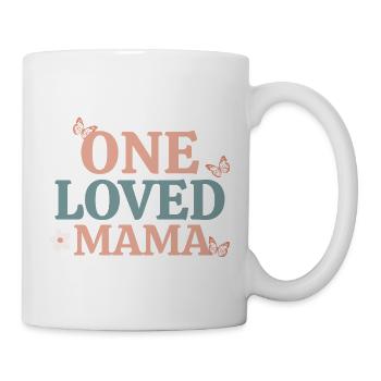 One Loved Mama Retro Butterfly Design - Mug - white - Right