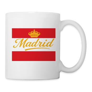 Madrid Krone Design auf Rot - Tasse - Weiß - Rechts