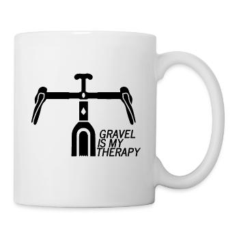 Le gravier est ma thérapie - Mug blanc - blanc - Droite
