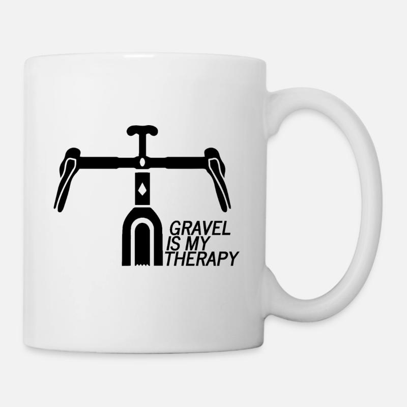 Le gravier est ma thérapie - Mug blanc - blanc