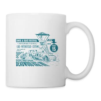 Design de course de sport automobile vintage - Mug blanc - blanc - Droite