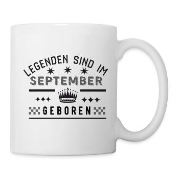 Les légendes naissent en septembre - Anniversaire - Mug blanc - blanc - Droite