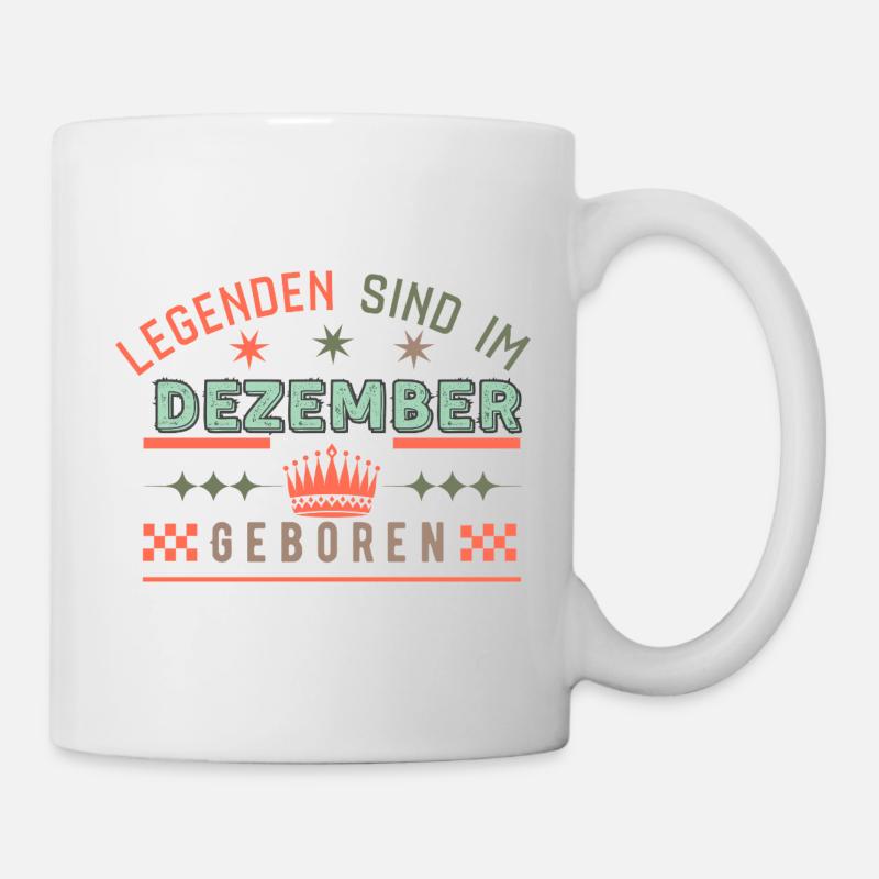 Legends Are Born in December - Birthday - Mug - white