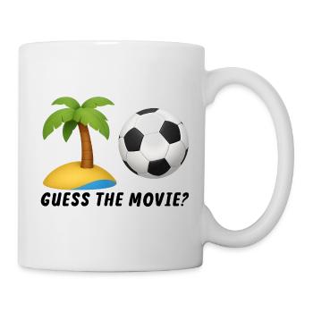 Summery Palm Environment and Football Design - Mug - white - Right