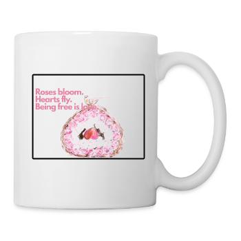 Floral Heart Wings Design - Mug - white - Right