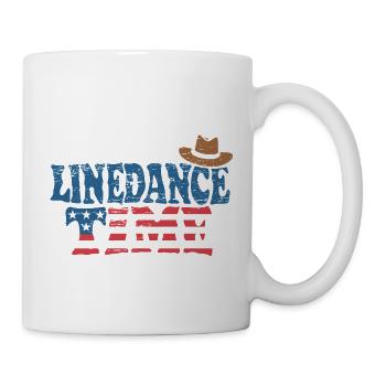 It's linedance time, Linedancing, Country USA - Mug - white - Right