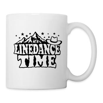It's linedance time, Linedancing, Country USA - Tasse - Weiß - Rechts