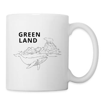 Greenland, Wal und Eisbär - Tasse - Weiß - Rechts