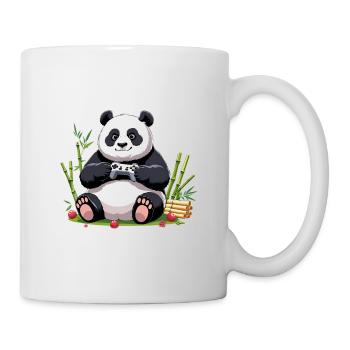 Cute Panda with Gaming Controller - Mug - white - Right