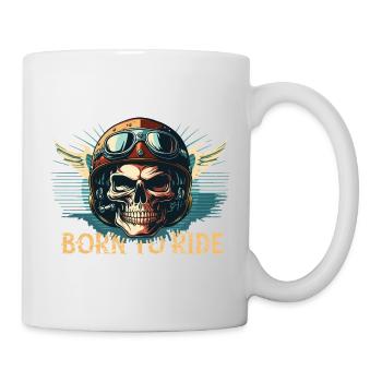 Born to Ride - Tasse - Weiß - Rechts