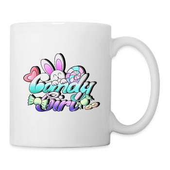 I'm a sweet candy girl! - Tasse - Weiß - Rechts