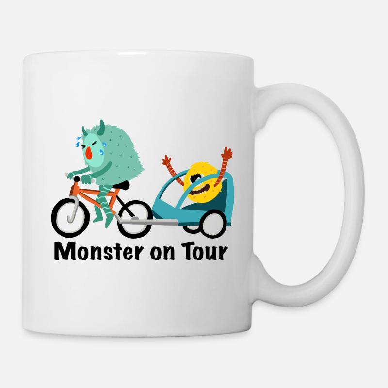 Monster on Tour - Tasse - Weiß