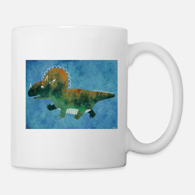 Dinosaure fort pour la chambre d’enfant - Mug blanc - blanc