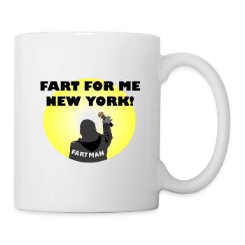 Fart Man Comedy Illustration - Mug - white - Right