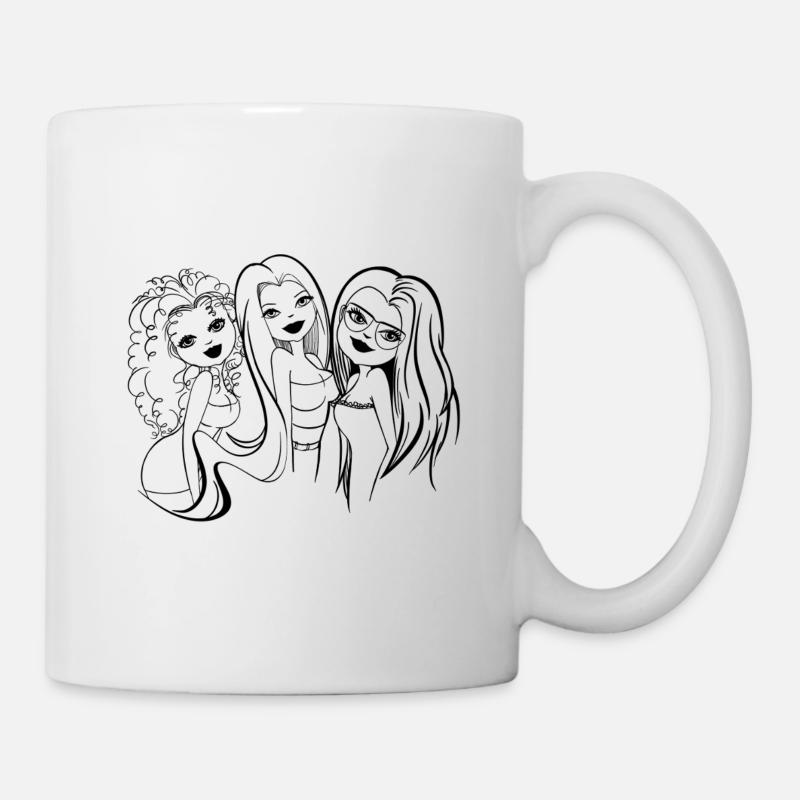 Bossy and Girly - Mug - white