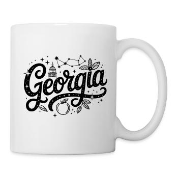 Georgien - Souvenir USA Staatsdesign - Tasse - Weiß - Rechts