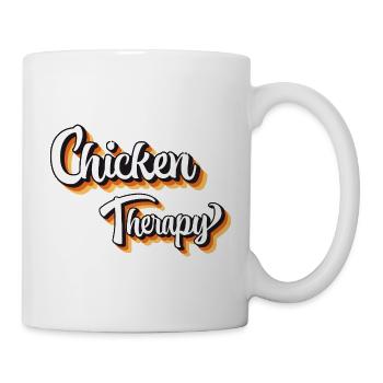 Chicken Therapy Humor Design - Mug - white - Right