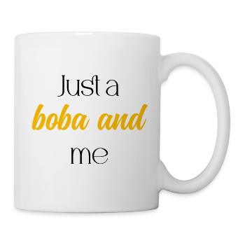 Juste un moment de thé à bulles relaxant entre Boba et moi - Mug blanc - blanc - Droite