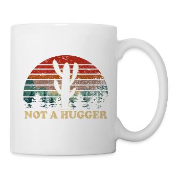 Désert Cactus Coucher de soleil Inspirational - Mug blanc - blanc - Droite