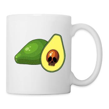 Crâne d'avocat - Mug blanc - blanc - Droite