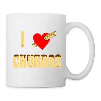 I love churros - Mug - white - Right