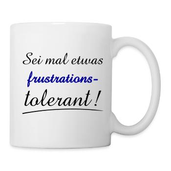 Expression of Frustration with Bold Typography - Mug - white - Right